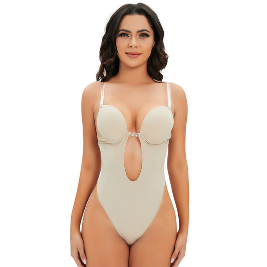 Seamless Adjustable Shapewear Bodysuit with Invisible Straps